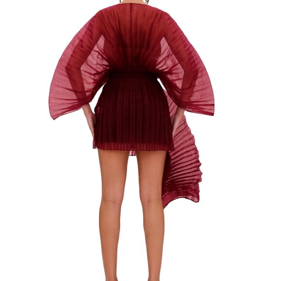 Andrea Iyamah Sombra Bodysuit in Wine - Picture 6 of 6